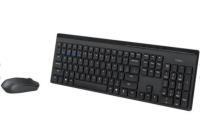 RAPOO 8110M 12482 KABLOSUZ ÇOK MODLU SİYAH KLAVYE SET - 1